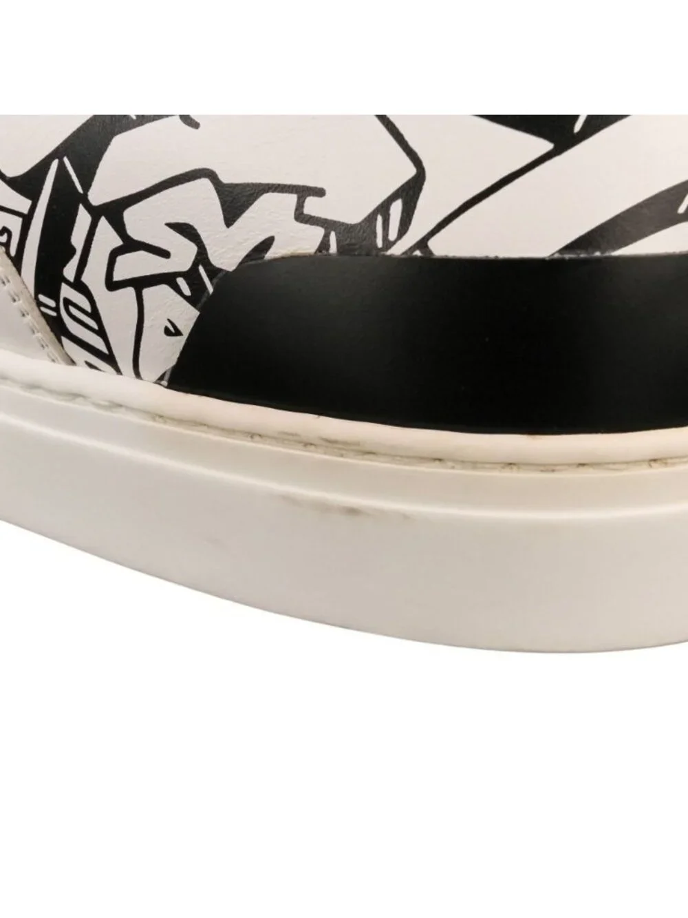 Hermes District Leather High Cut Sneakers White
